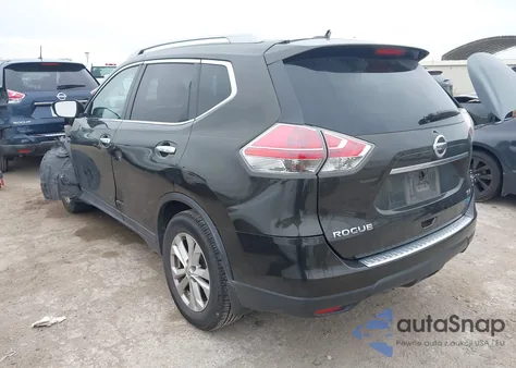 2014 Nissan Rogue Sv z USA, uszkodzony, nr VIN 5N1AT2MT9EC865689